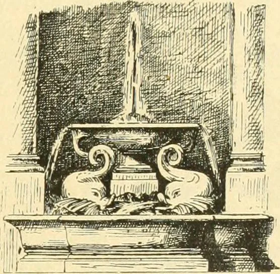 An illustration from Étude des ornements : première partie : dauphins-écailles-bucrânes-grecques-guirlandes-flots grecs, 1896, leaf 48