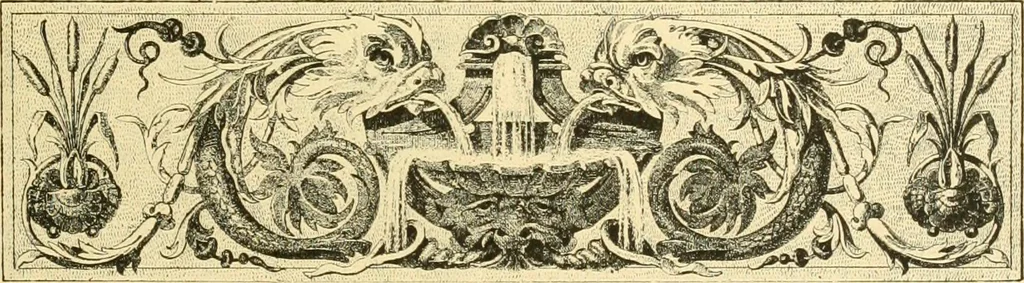 An illustration from Étude des ornements : première partie : dauphins-écailles-bucrânes-grecques-guirlandes-flots grecs, 1896, leaf 48