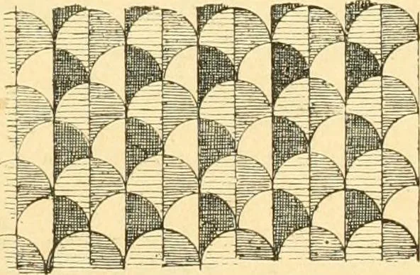 An illustration from Étude des ornements : première partie : dauphins-écailles-bucrânes-grecques-guirlandes-flots grecs, 1896, leaf 66