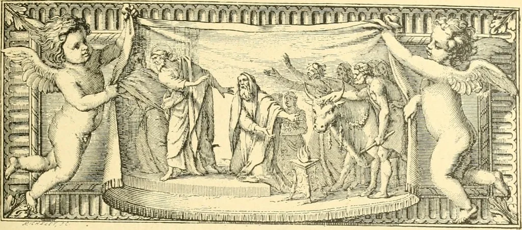 An illustration from Étude des ornements : première partie : dauphins-écailles-bucrânes-grecques-guirlandes-flots grecs, 1896, leaf 82