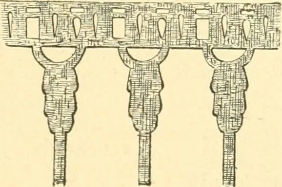 An illustration from Étude des ornements : première partie : dauphins-écailles-bucrânes-grecques-guirlandes-flots grecs, 1896, leaf 86