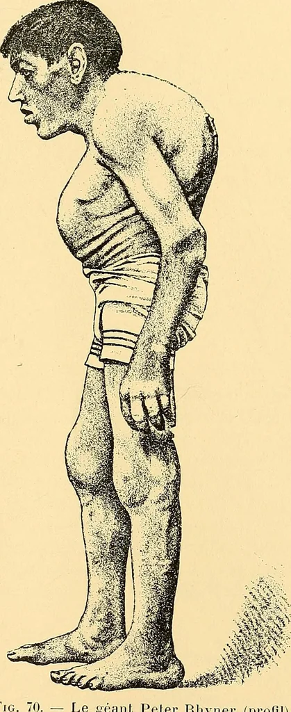 An illustration from Études biologiques sur les géants, 1904, leaf 296