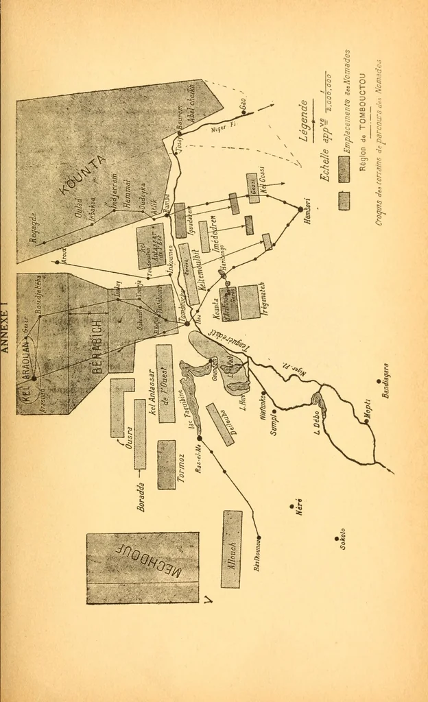 An illustration from Études sur l'Islam et les tribus du Soudan .., 1920, leaf 345