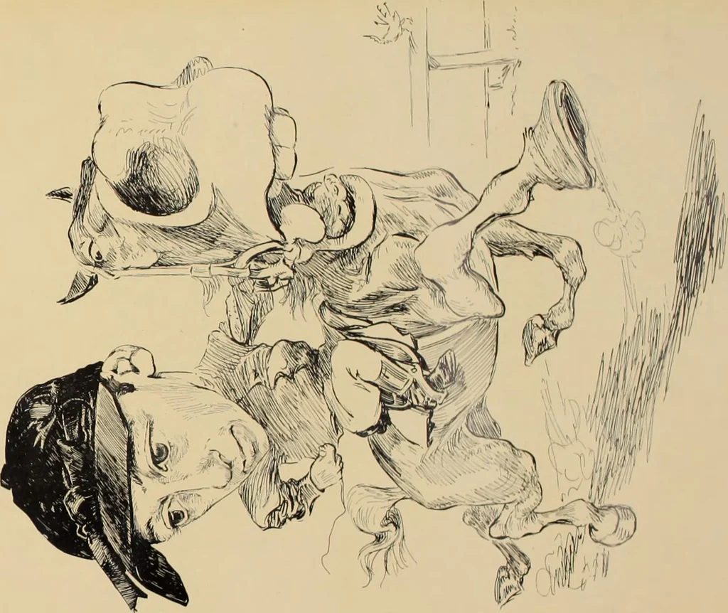An illustration from Turf in caricature., 1900, leaf 10