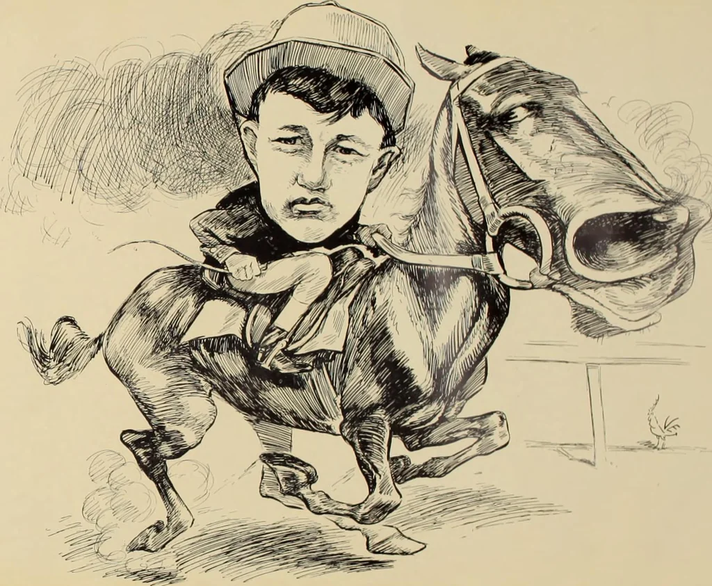An illustration from Turf in caricature., 1900, leaf 14