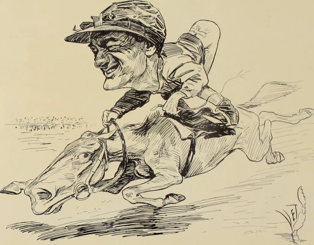 An illustration from Turf in caricature., 1900, leaf 22