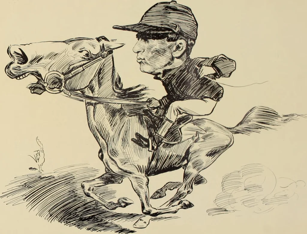 An illustration from Turf in caricature., 1900, leaf 24