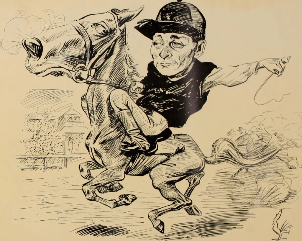 An illustration from Turf in caricature., 1900, leaf 30