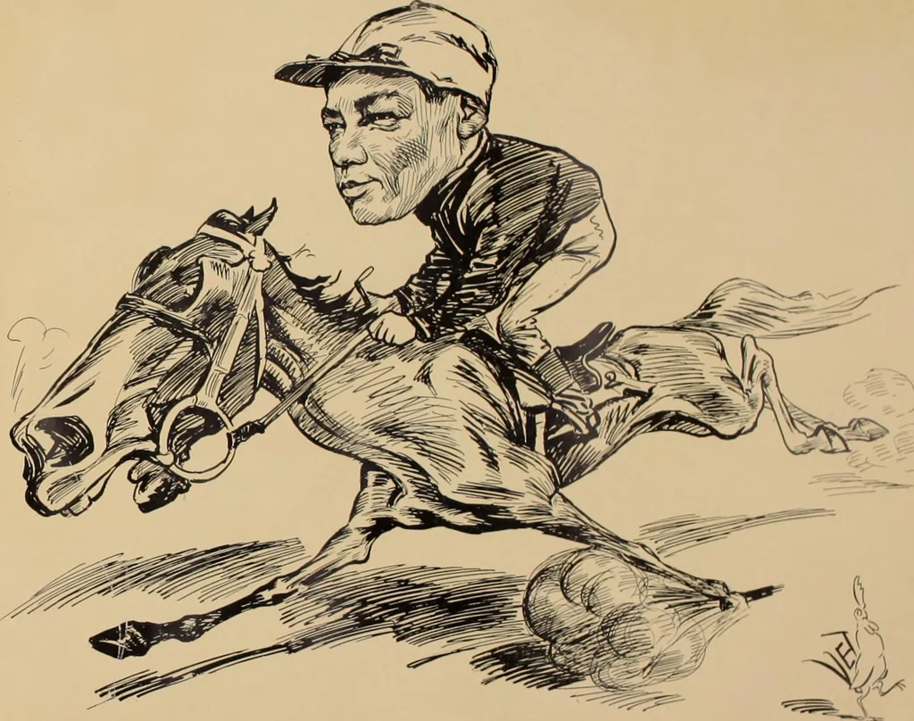 An illustration from Turf in caricature., 1900, leaf 38