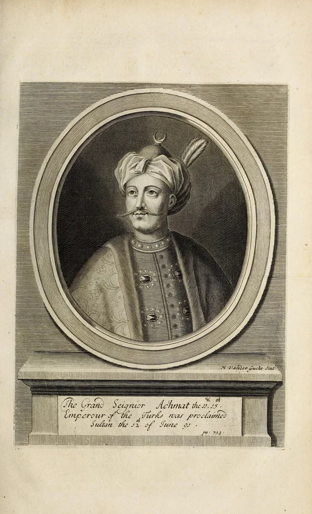 An illustration from The Turkish history, from the original of that nation, to the growth of the Ottoman Empire, with the lives and conquests of their princes and emperors. With a continuation to this present year, MDCLXXXVII. Whereunto is added the present state of the Ottoman Empire:, 1687, leaf 429