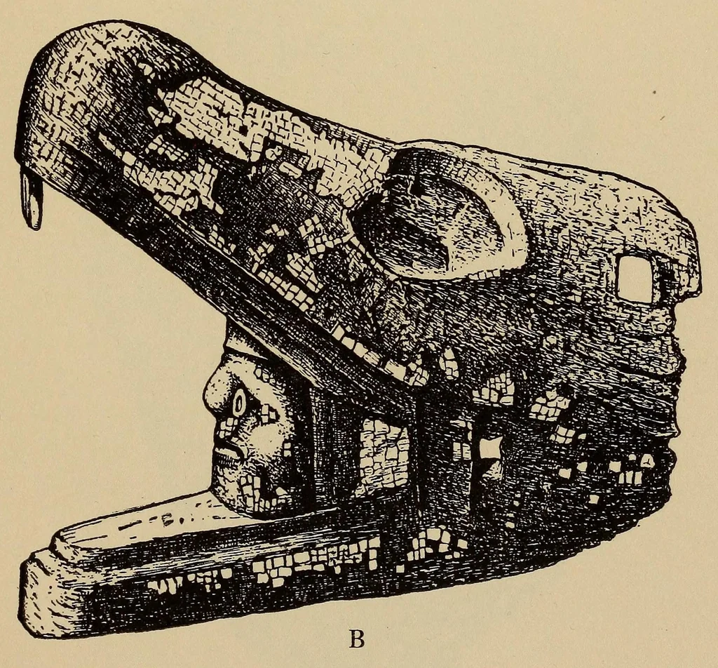 An illustration from Turquois mosaic art in ancient Mexico, 1922, leaf 161