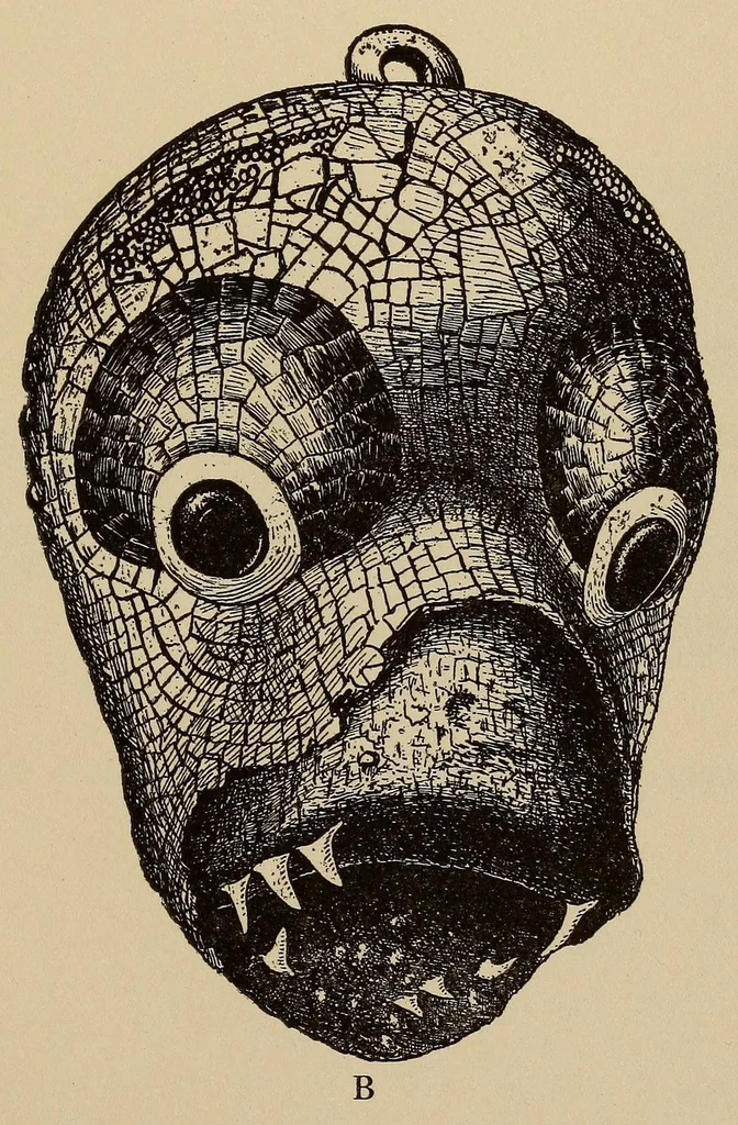 An illustration from Turquois mosaic art in ancient Mexico, 1922, leaf 163