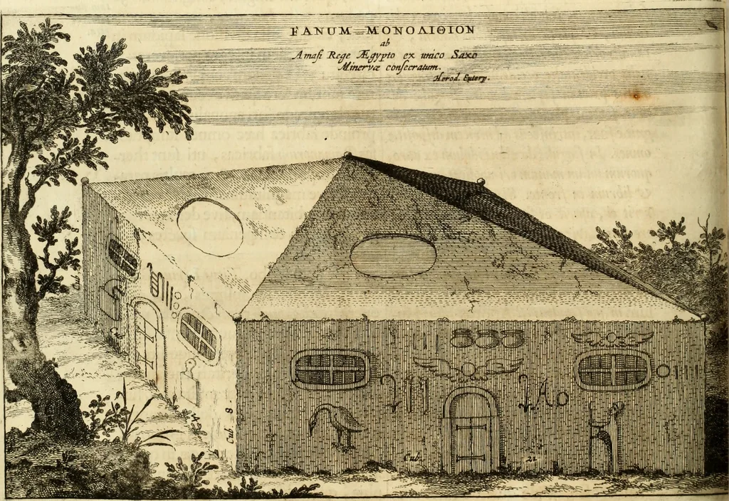 An illustration from Turris Babel, sive Archontologia qua Primo Priscorum post diluvium hominum vita, mores rerumque gestarum magnitudo, Secundo Turris fabrica civitatumque extructio, consusio linguarum, inde gentium transmigrationis..., 1679, leaf 109