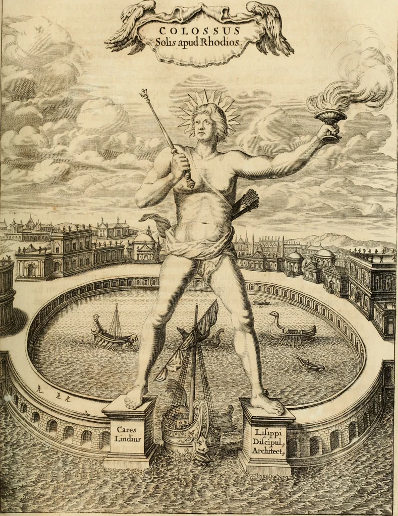 An illustration from Turris Babel, sive Archontologia qua Primo Priscorum post diluvium hominum vita, mores rerumque gestarum magnitudo, Secundo Turris fabrica civitatumque extructio, consusio linguarum, inde gentium transmigrationis..., 1679, leaf 132