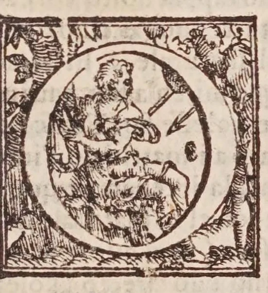 An illustration from [Tutte le opere del famosissimo Ruzante : di nuovo con somma diligenza rivedute, et corrette : et aggiuntovi un sonnetto et una canzone dell'istesso autore .., 1584, leaf 127