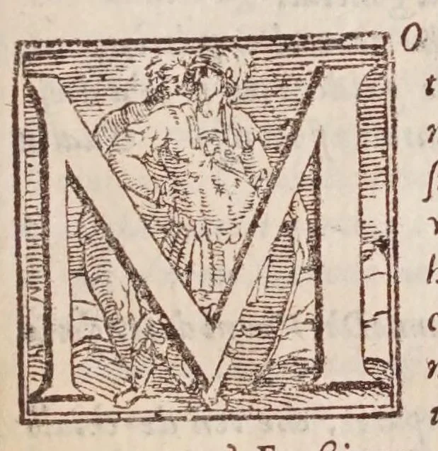 An illustration from [Tutte le opere del famosissimo Ruzante : di nuovo con somma diligenza rivedute, et corrette : et aggiuntovi un sonnetto et una canzone dell'istesso autore .., 1584, leaf 237
