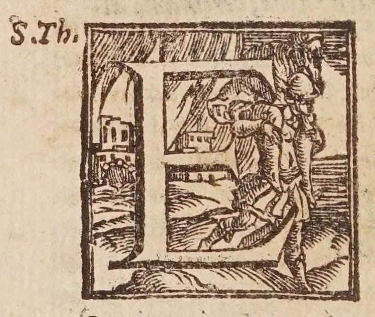 An illustration from [Tutte le opere del famosissimo Ruzante : di nuovo con somma diligenza rivedute, et corrette : et aggiuntovi un sonnetto et una canzone dell'istesso autore .., 1584, leaf 306