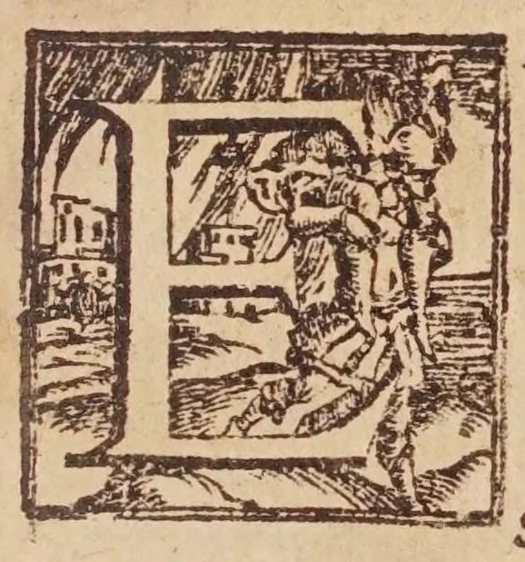 An illustration from [Tutte le opere del famosissimo Ruzante : di nuovo con somma diligenza rivedute, et corrette : et aggiuntovi un sonnetto et una canzone dell'istesso autore .., 1584, leaf 333
