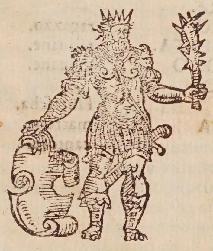 An illustration from [Tutte le opere del famosissimo Ruzante : di nuovo con somma diligenza rivedute, et corrette : et aggiuntovi un sonnetto et una canzone dell'istesso autore .., 1584, leaf 365