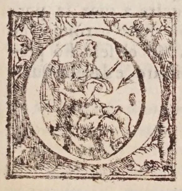 An illustration from [Tutte le opere del famosissimo Ruzante : di nuovo con somma diligenza rivedute, et corrette : et aggiuntovi un sonnetto et una canzone dell'istesso autore .., 1584, leaf 435