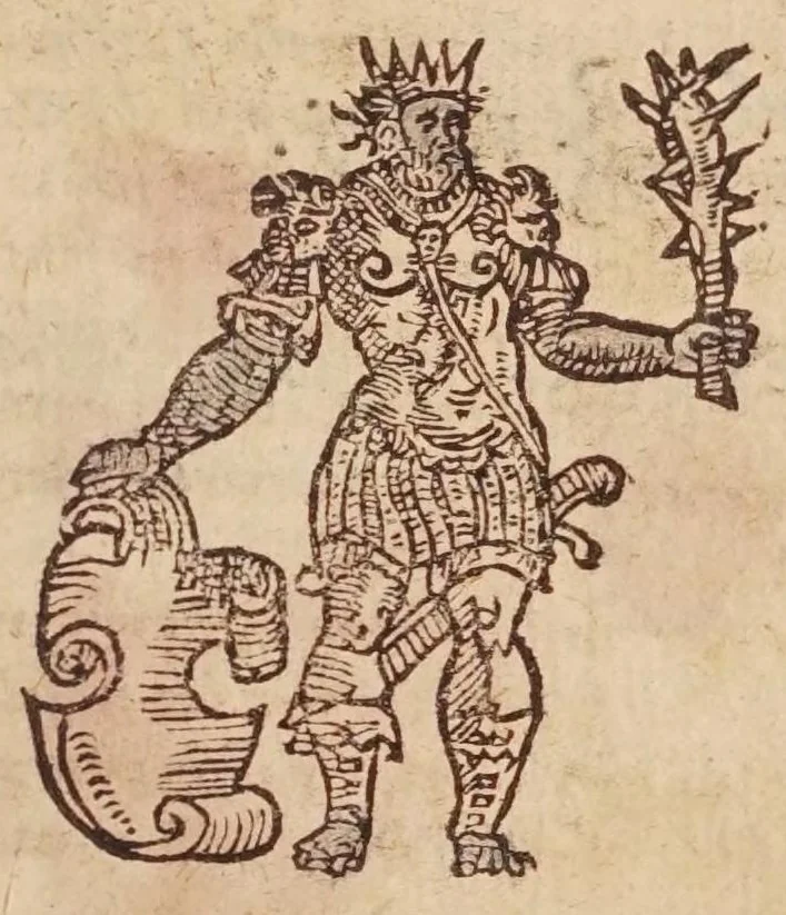 An illustration from [Tutte le opere del famosissimo Ruzante : di nuovo con somma diligenza rivedute, et corrette : et aggiuntovi un sonnetto et una canzone dell'istesso autore .., 1584, leaf 5