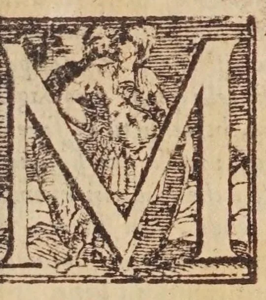 An illustration from [Tutte le opere del famosissimo Ruzante : di nuovo con somma diligenza rivedute, et corrette : et aggiuntovi un sonnetto et una canzone dell'istesso autore .., 1584, leaf 665