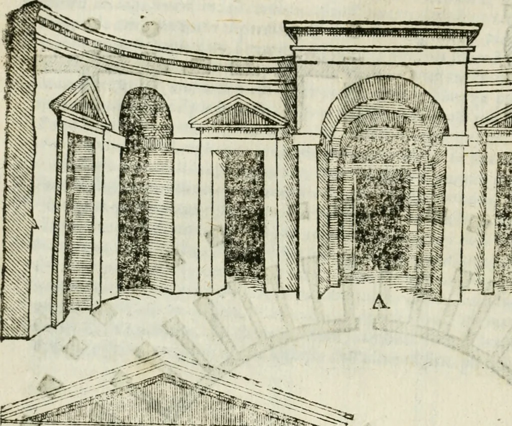 An illustration from Tutte l'opere d'archittetura, et prospetiua, 1619, leaf 195