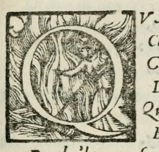 An illustration from Tvtti i trionfi, carri, mascheaate ò canti carnascialeschi andati per Firenze, dal te[m]po del Magnifico Lorenzo Vecchio de Medici qua[n]do egli hebbero prima cominciame[n]to, per infino à questo anno presente 1559 .., 1559, leaf 27