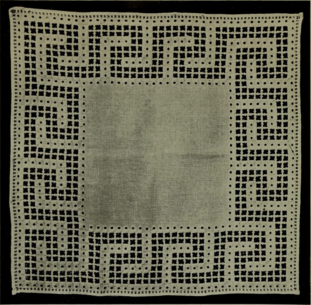 An illustration from The Twentieth century pattern book for Norwegian lace and embroidery, 1908, leaf 5