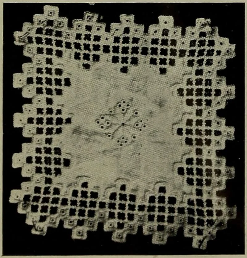 An illustration from The Twentieth century pattern book for Norwegian lace and embroidery, 1908, leaf 5