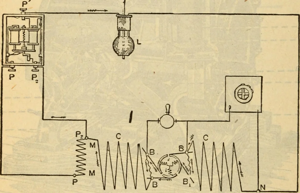 An illustration from Twentieth century handbook for steam engineers and electricians, with questions and answers; a practical nontechnical treatise on the care and management of steam engines, boilers and electric machinery, 1922, leaf 1141