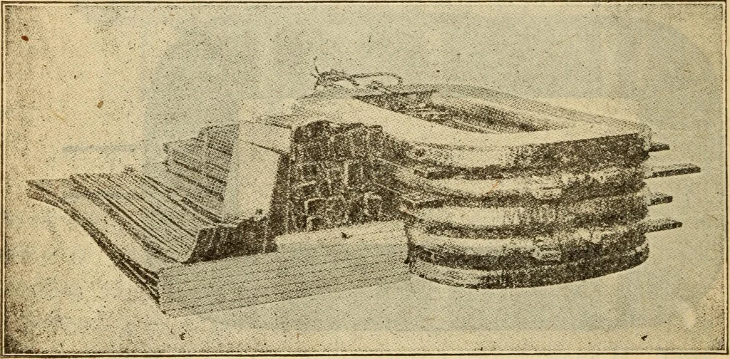 An illustration from Twentieth century handbook for steam engineers and electricians, with questions and answers; a practical nontechnical treatise on the care and management of steam engines, boilers and electric machinery, 1922, leaf 1299