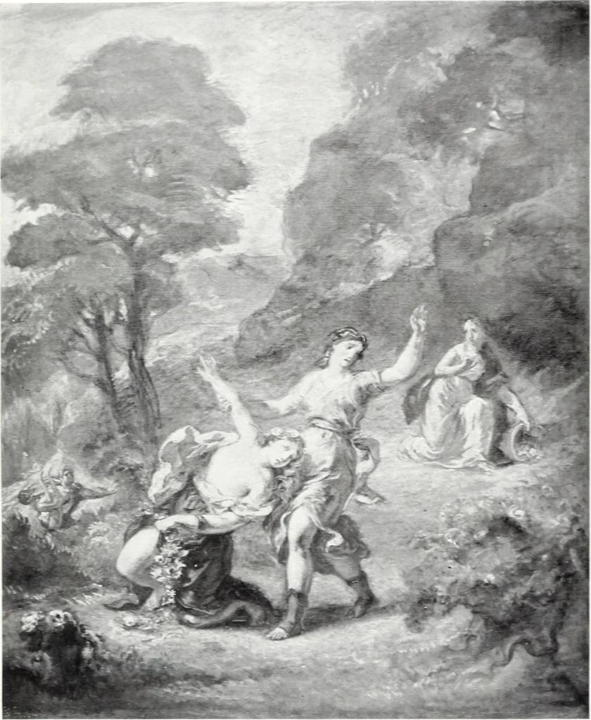 An illustration from A group of twenty-four paintings of the French, Spanish, German and American schools selected from the Cottier Gallery, 1908, leaf 18