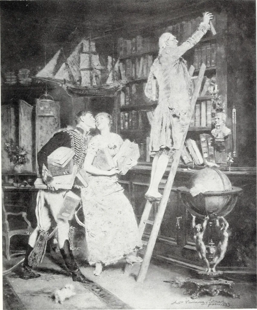 An illustration from A group of twenty-four paintings of the French, Spanish, German and American schools selected from the Cottier Gallery, 1908, leaf 44