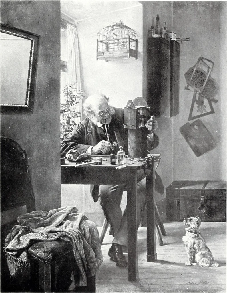 An illustration from A group of twenty-four paintings of the French, Spanish, German and American schools selected from the Cottier Gallery, 1908, leaf 46