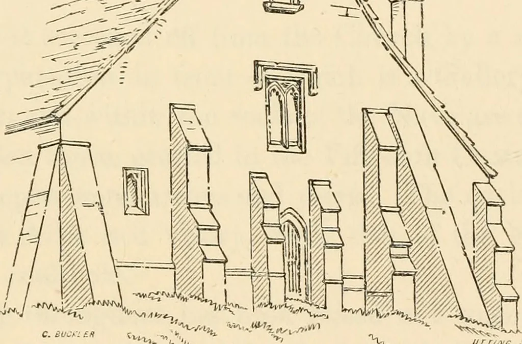 An illustration from Twenty-two of the churches of Essex architecturally described and illustrated, 1856, leaf 106