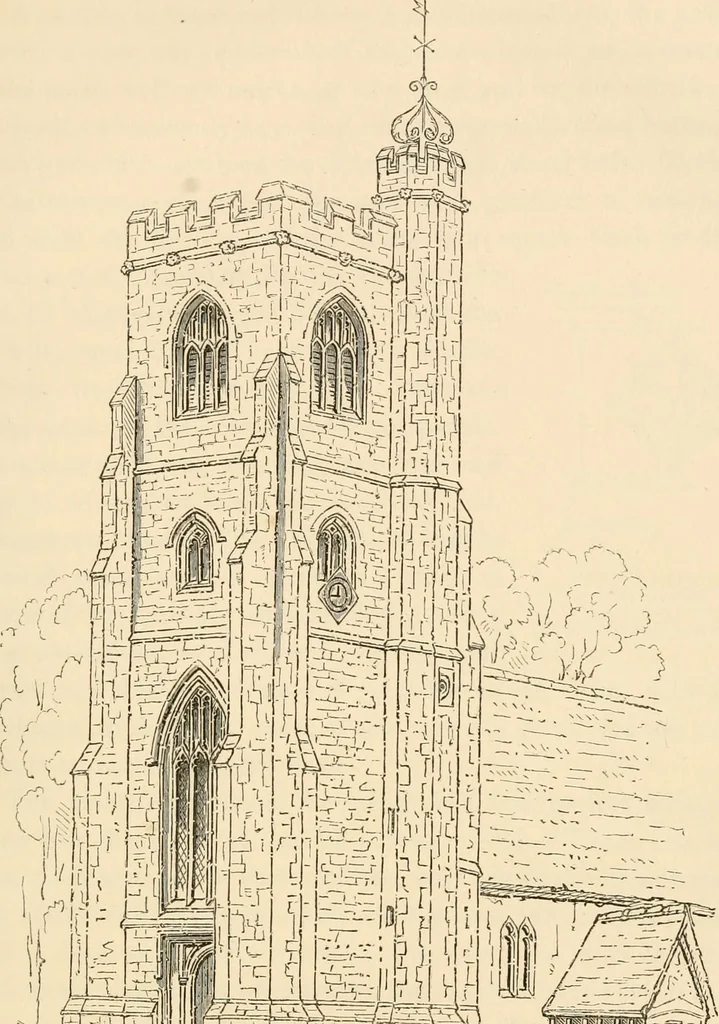 An illustration from Twenty-two of the churches of Essex architecturally described and illustrated, 1856, leaf 208