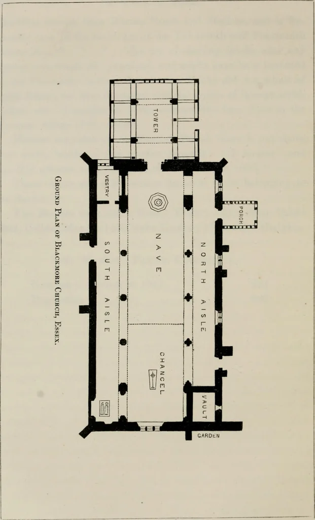 An illustration from Twenty-two of the churches of Essex architecturally described and illustrated, 1856, leaf 147
