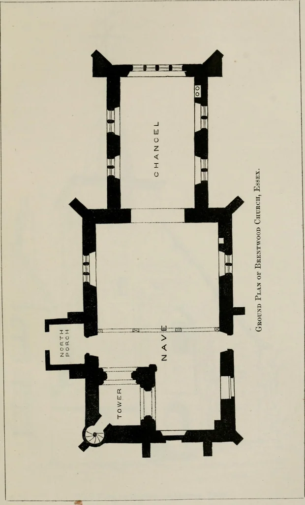 An illustration from Twenty-two of the churches of Essex architecturally described and illustrated, 1856, leaf 174