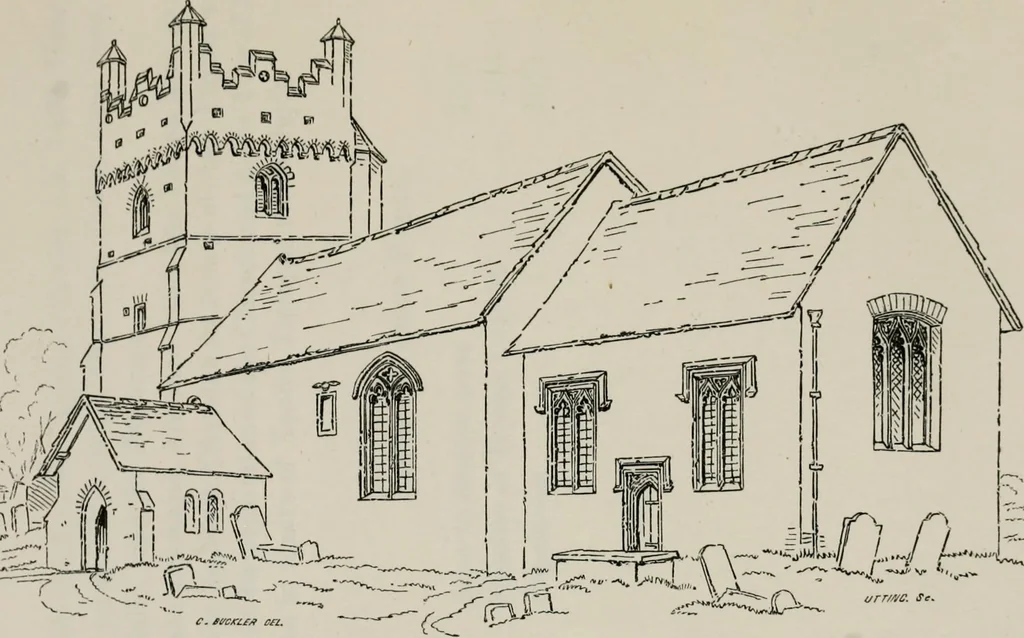 An illustration from Twenty-two of the churches of Essex architecturally described and illustrated, 1856, leaf 63
