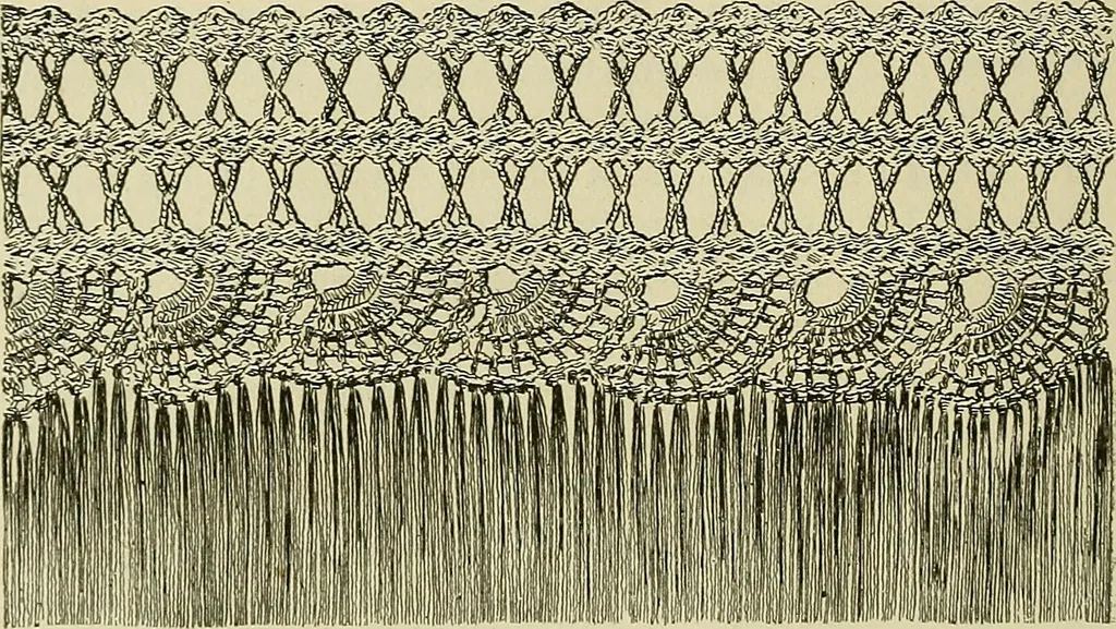 An illustration from Twine crochet work, 1883, leaf 13