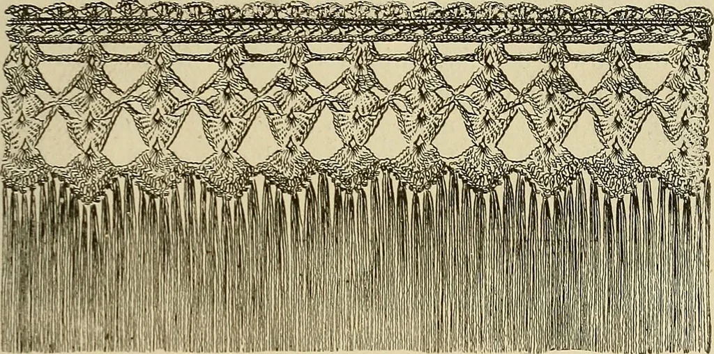 An illustration from Twine crochet work, 1883, leaf 18