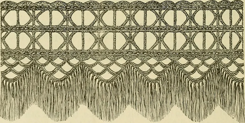 An illustration from Twine crochet work, 1883, leaf 21