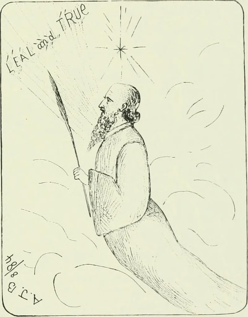 An illustration from 'Twixt two worlds : a narrative of the life and work of William Eglinton, 1886, leaf 158