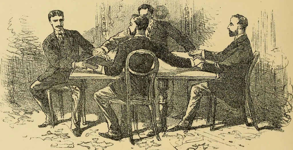 An illustration from 'Twixt two worlds : a narrative of the life and work of William Eglinton, 1886, leaf 123