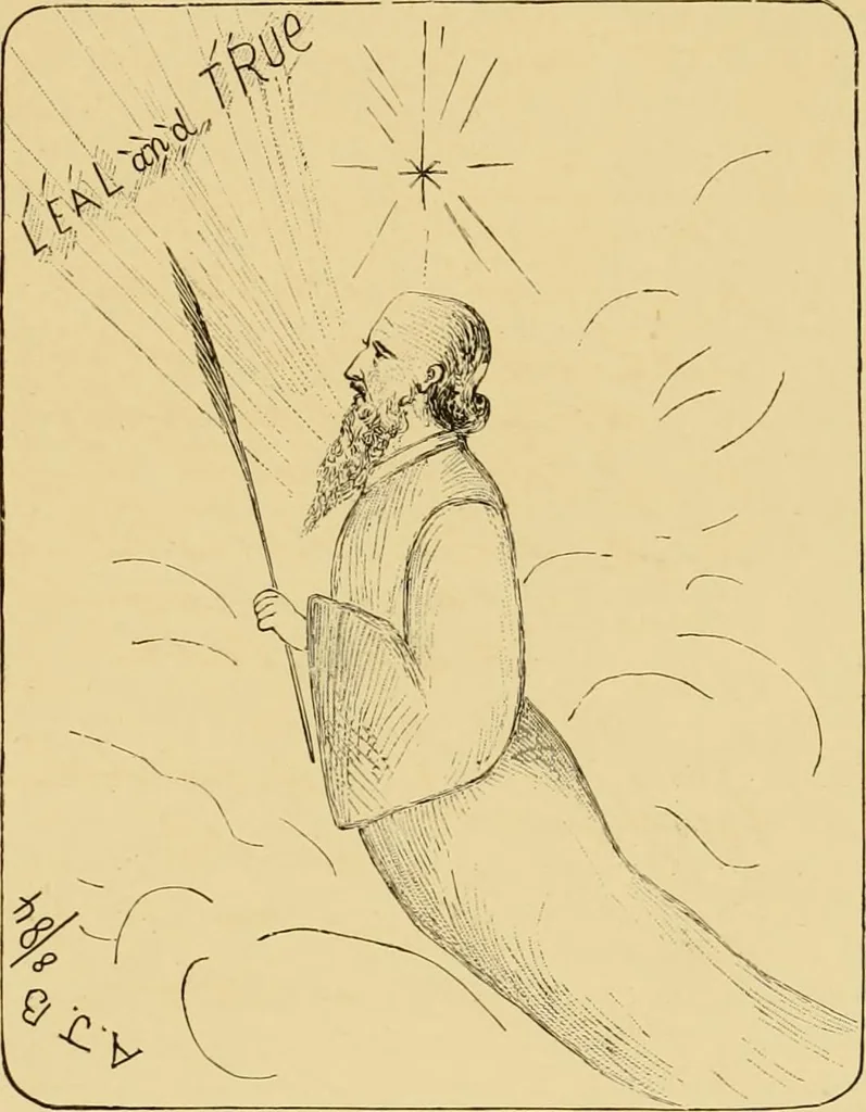 An illustration from 'Twixt two worlds : a narrative of the life and work of William Eglinton, 1886, leaf 152