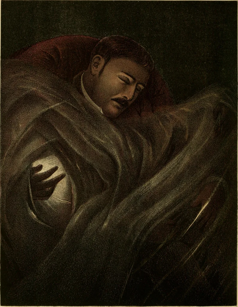 An illustration from 'Twixt two worlds : a narrative of the life and work of William Eglinton, 1886, leaf 191