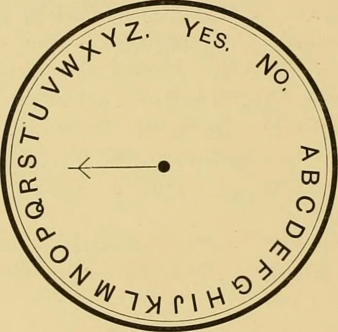 An illustration from 'Twixt two worlds : a narrative of the life and work of William Eglinton, 1886, leaf 55