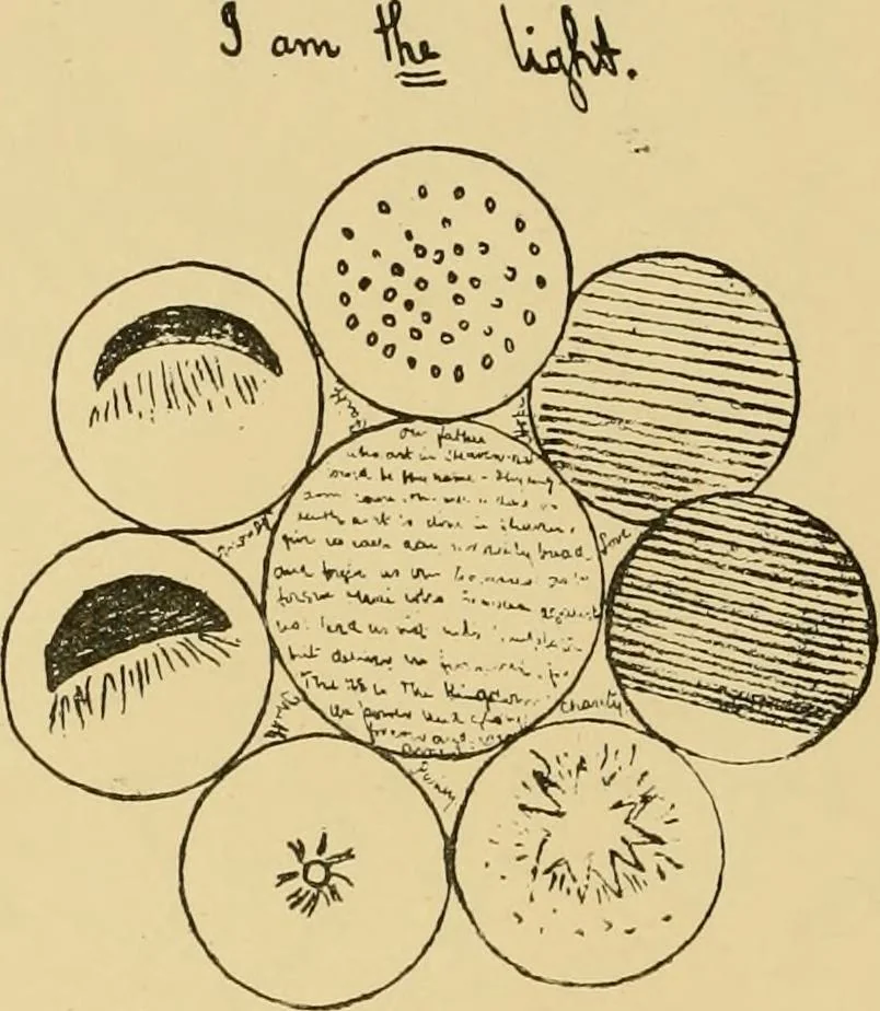 An illustration from 'Twixt two worlds : a narrative of the life and work of William Eglinton, 1886, leaf 89