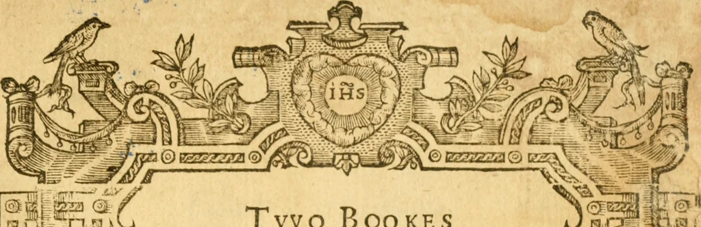 An illustration from Two books of constancie, 1594, leaf 2
